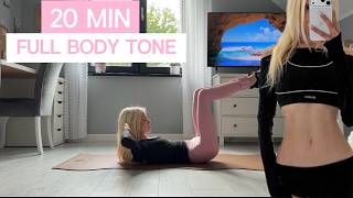 20 MIN FULL BODY PILATES WORKOUT // TONED HOURGLASS BODY