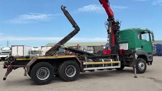 MAN TGA 26.440 h&aacute;kov&yacute; naťahovač kontajnerov manual E4 + HR VIN 243 hook lift truck | Image 4 - Autoline