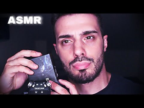 ASMR Dark & Relaxing Tapping & Scratching (Close Whispers)