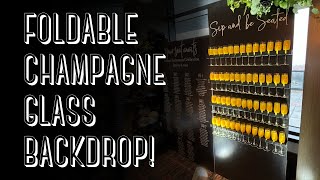 How to make a Foldable Champagne Glass Backdrop!