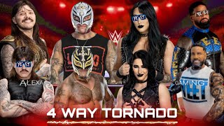 WWE 2K25 - 4 Way Tornado Tag Team Match - Team Dominik VS Rey Mysterio VS Rhea Ripley VS Jey Uso