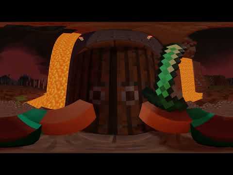 360°  Herobrine Fight POV   Minecraft Animation VR  4K