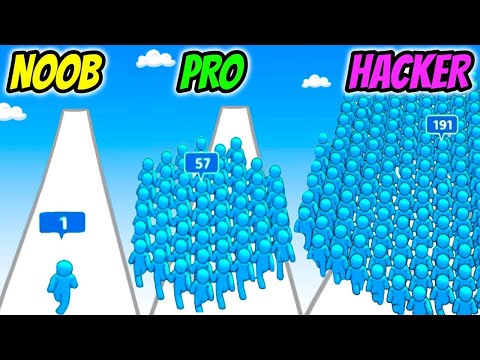 Counting King 3D - NOOB vs PRO vs HACKER