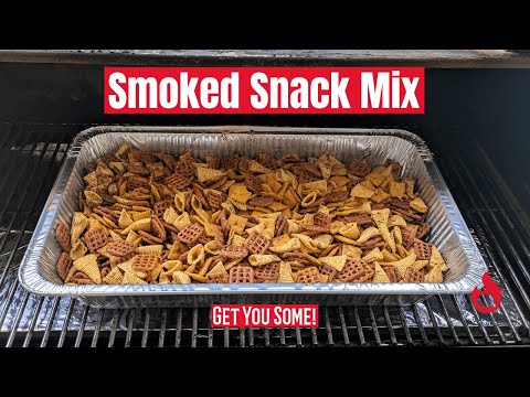 Homemade Smoked Party Mix Better Than Store-Bought | Smoked Snack Mix For The WIN
