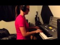 Kat Dahlia Gangsta playing piano part 