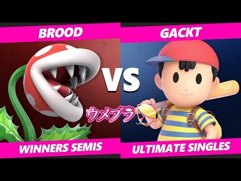 Umebura SP4 SSBU - Brood (Piranha Plant) Vs. Gackt (Ness) Smash Ultimate Tournament Winners Semis