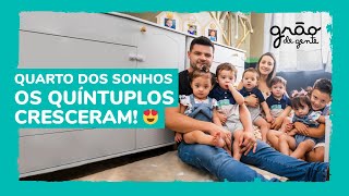 The quintuplets from Paraná are growing up and have received Montessori-style nursery decor.