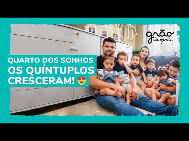 The quintuplets from Paraná are growing up and have received Montessori-style nursery decor.