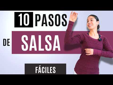 10 PASOS BÁSICOS de SALSA para BAILAR SOLO (PASO A PASO) | Pau Andrea