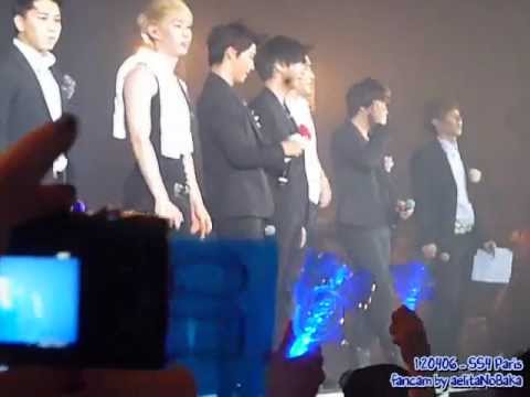 [FANCAM] 120406 SS4 Paris - Boys speak French + You're my endless love