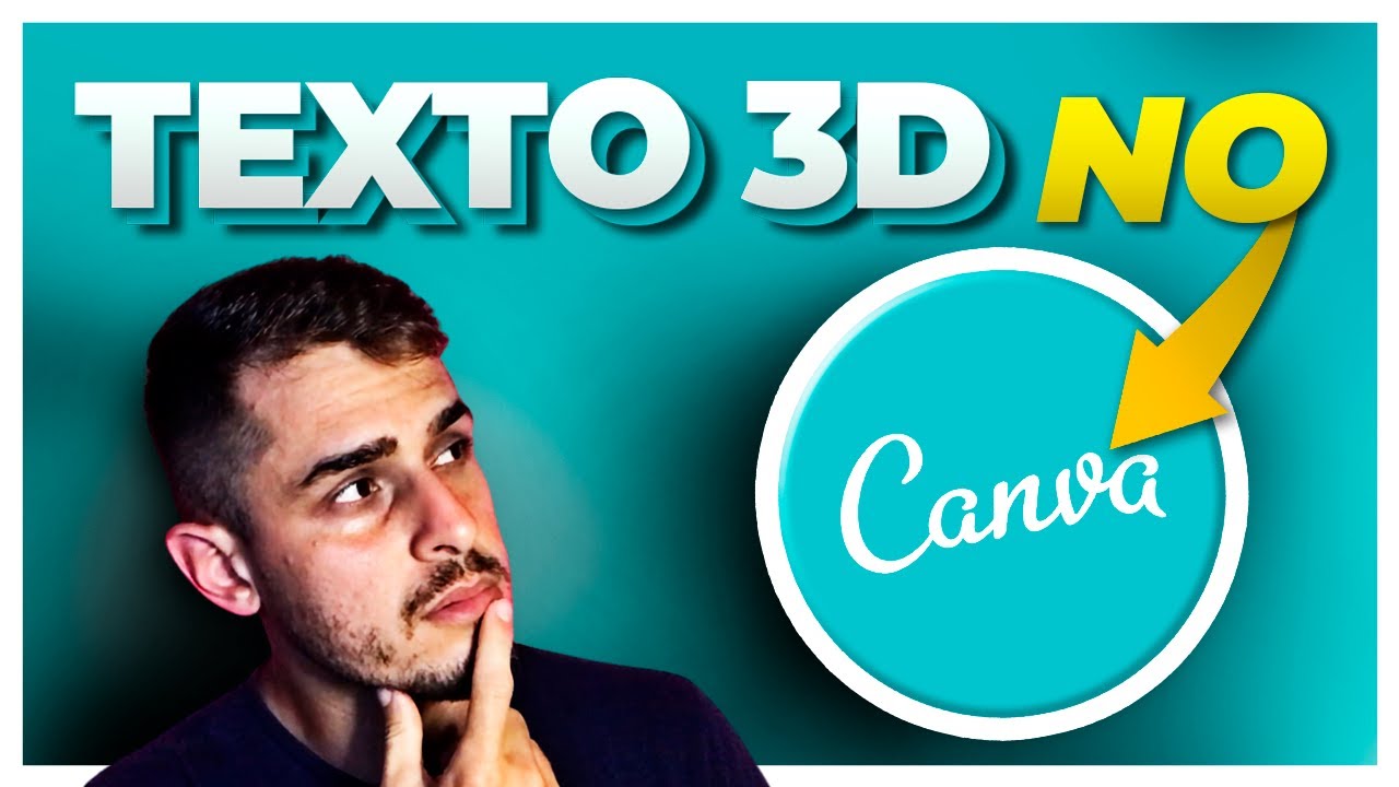 Como Fazer EFEITO DE TEXTO 3D no Canva, Passo a Passo [Tutorial Canva]