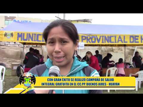CON GRAN ÉXITO SE REALIZÓ CAMPAÑA DE SALUD INTEGRAL GRATUITA EN EL CC PP  BUENOS AIRES   HUAYAN