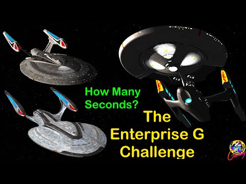 4K How Fast Can The Enterprise G be destroyed? Enterprise E & F FUN! - Star Trek Ship Battles