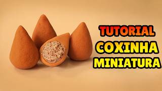 🔴 FAÇA COXINHAS de GALINHA Miniatura - Tutorial Fácil Biscuit, Pasta Americana, Clay, Plastilina DIY