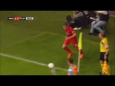 Club Brugge brilliant corner kick
