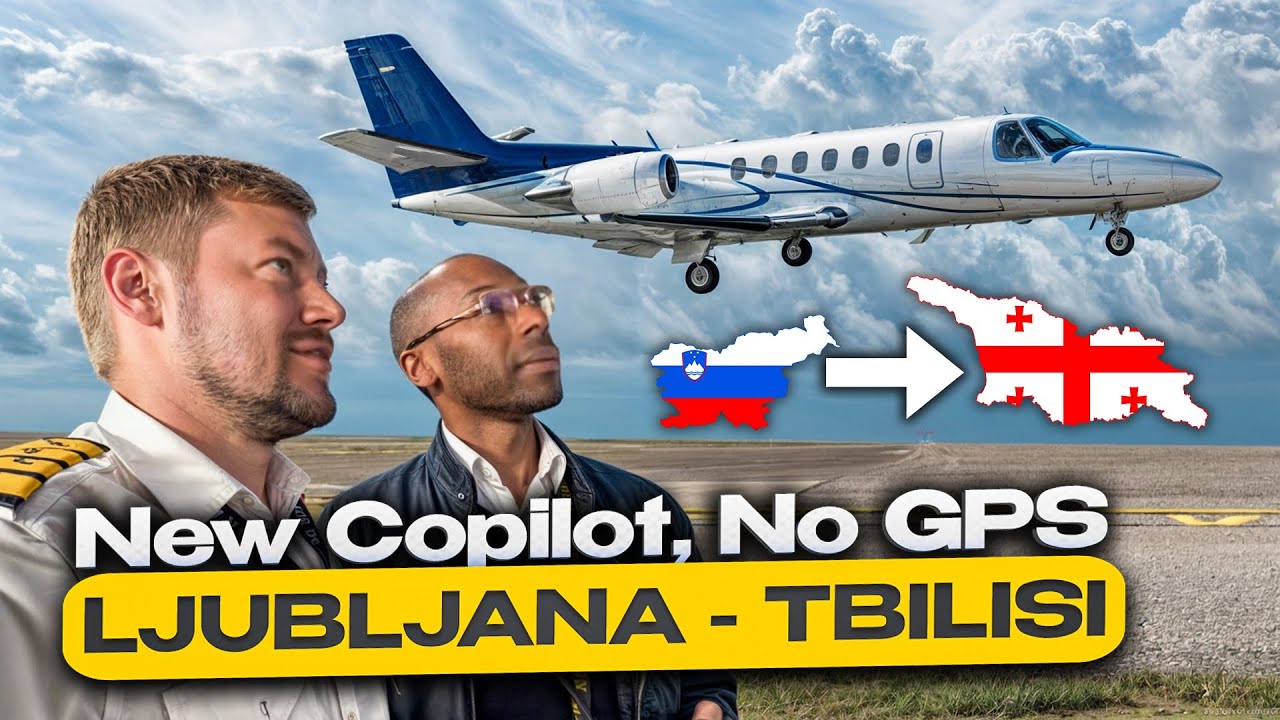Cessna Citation V Ultra: New Copilot, No GPS. Ljubljana – Tbilisi flight.