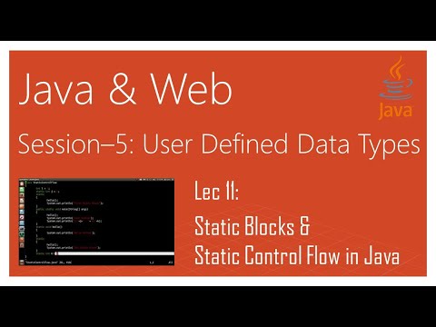 Static Blocks Static Control Flow Java
