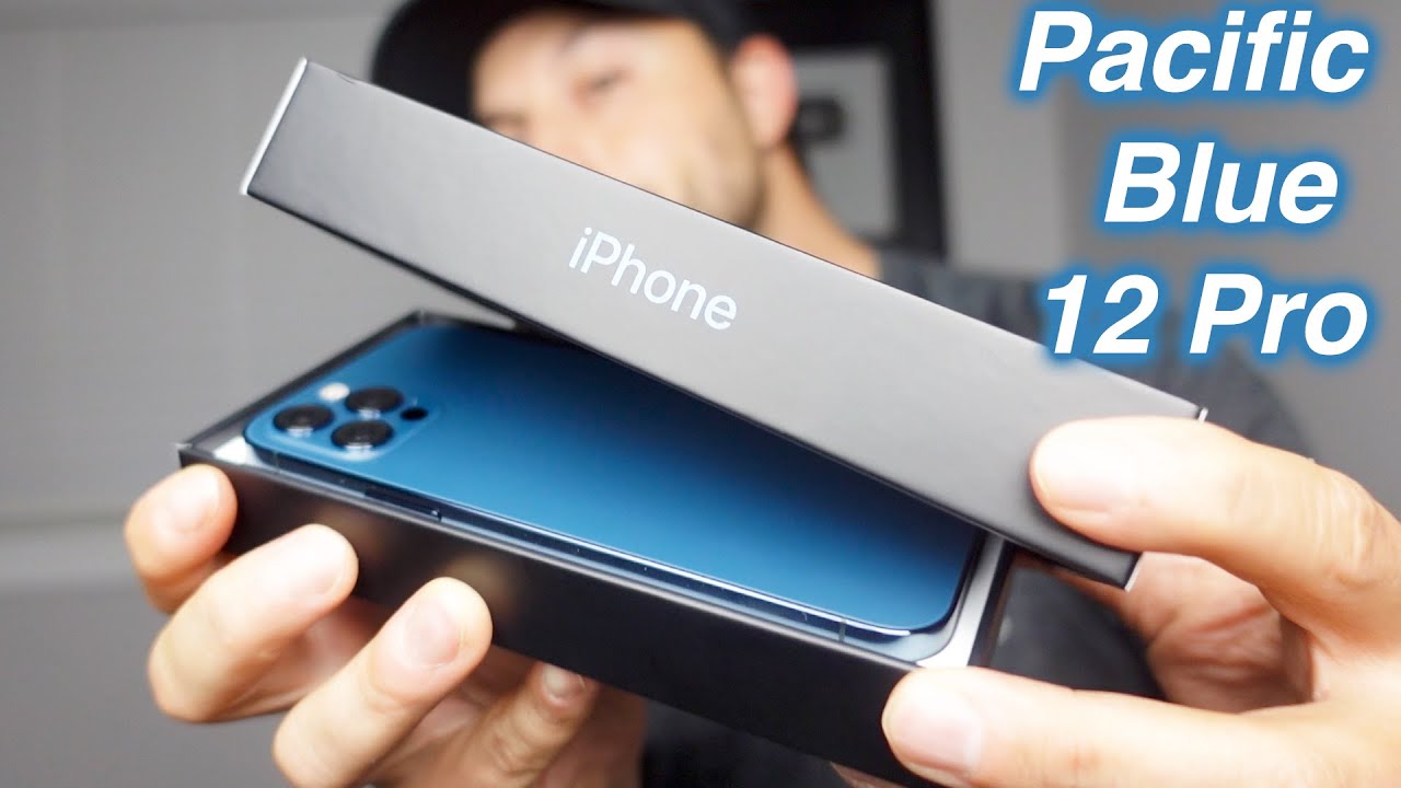 Unboxing Pacific Blue iPhone 12 Pro First Look and MagSafe Charging