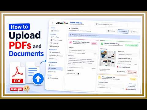 Upload PDFs & Documents