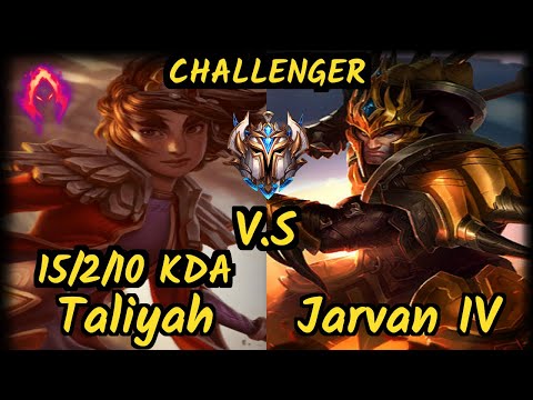 Kirei (TALIYAH) vs JARVAN IV - 15/2/10 KDA JUNGLE CHALLENGER GAMEPLAY - EUW
