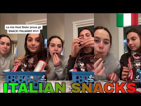 ITALIAN GIRL MAKES AMERICAN GIRL TRY ITALIAN SNACKS! REACTION SHOCK!