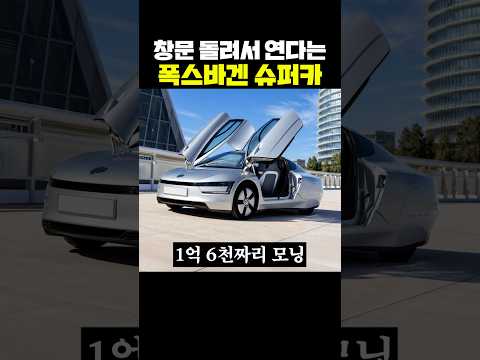 창문 돌려서 연다는 폭스바겐 슈퍼카