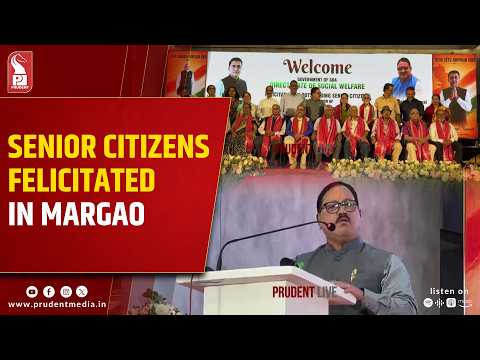Government Felicitates Senior Citizens In Margao