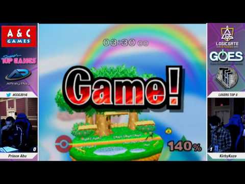 CC2016: SSBM: Top 8 - Prince Abu vs KirbyKaze