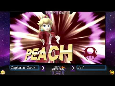 Captain Zack (Peach) vs. BSP (Pacman) - LUST VII Smash 4 Singles Winner's Semi's