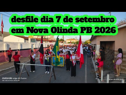 👉Desfile dia 7 de setembro em Nova Olinda PB 2026 👏👍🔔