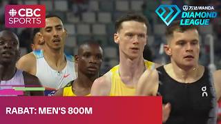 DOMINANT PERFORMANCE in men's 800m at Diamond League meet in Rabat | #CBCSports