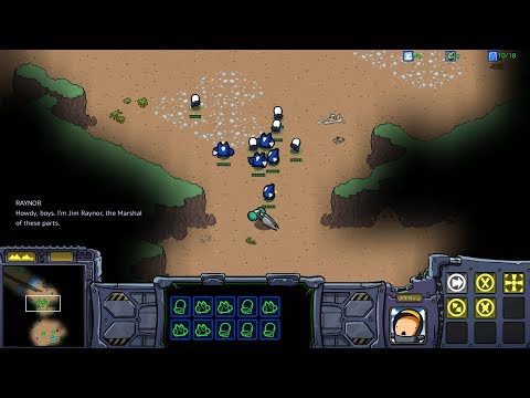 StarCraft: Cartooned (Carbot Remastered) Campaign Terran Mission 1 - Wasteland
