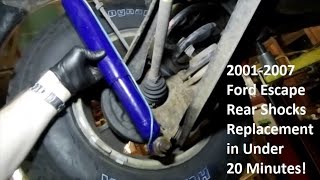 Ford Escape Rear Shocks Replacement in Under 20 Minutes 2001-2007