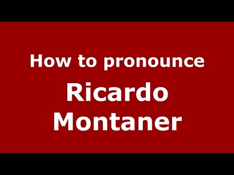 How to pronounce Ricardo Montaner (Spanish/Argentina) - PronounceNames.com