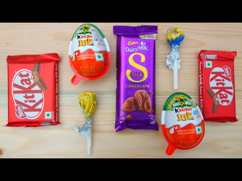 Dairy Milk Chocolate  & Kinder Joy Surprise Eggs Toys Opening A Lot of Other Candy EP- 32 New