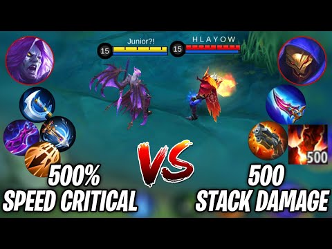 MOSKOV 500% SPEED CRITICAL VS ALDOUS 500 STACK DAMAGE - MOBILE LEGENDS