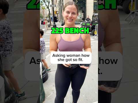 Ich frage eine Frau, wie sie so fit geworden ist. #girlswholift #bankdrücken #training #laufen #f...