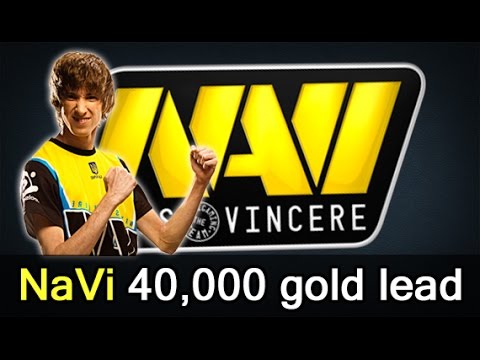 NaVi 40,000 gold lead vs Fnatic — Dendi beyond godlike Mirana