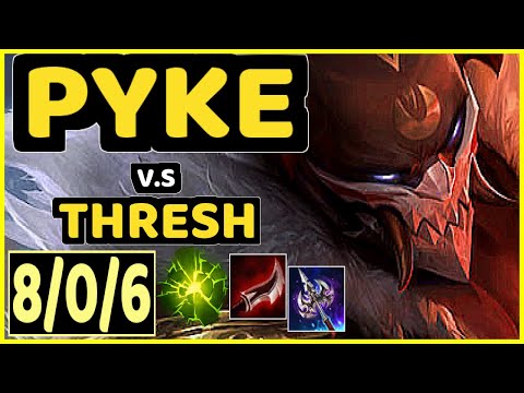 MIKYX (PYKE) vs THRESH - 8/0/6 KDA BOTTOM SUPPORT CHALLENGER GAMEPLAY - EUW
