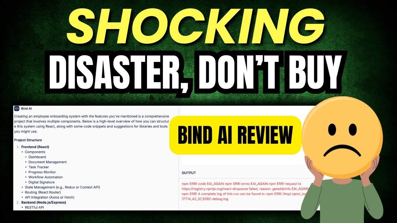 Bind AI Review: This AI Coding Tool is a COMPLETE Disaster
