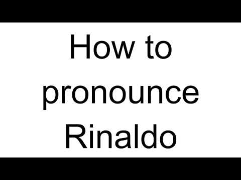 How to Pronounce Rinaldo (Italian)