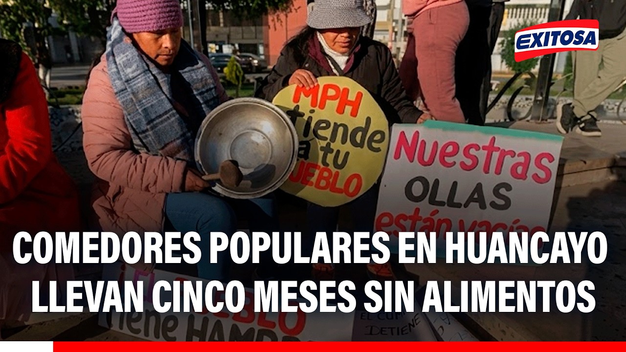 🔴🔵 Madres de comedores populares de Huancayo denuncian desabastecimiento de alimentos