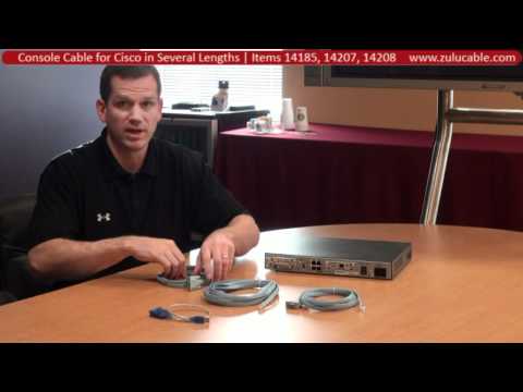 Console Cables for Cisco in Lengths 6ft, 10ft, and 20ft for Console Port Connections 72-3383-01