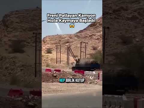 Freni Patlayan Kamyon Hızla Kaymaya Başladı! 😱