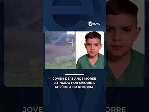 Adolescente de 13 anos morre atingido por máquina agrícola em rodovia | #SBTNotícias