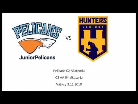 Pelicans Akatemia vs. Hunters sininen, C2 AA 04 alkusarja, 1. erä, 3.11.2018