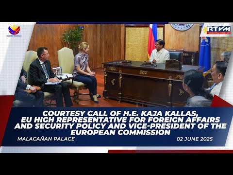 Courtesy Call of H.E. Kaja Kallas, EU High Representative for Foreign Affairs and Security Policy