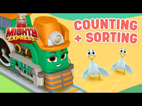 Sorting Animals with Farmer Faye 🦆| Mighty Express Games | Cartoons for Kids