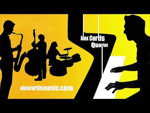 The Alex Curtis Quartet having fun in the studio May 2016