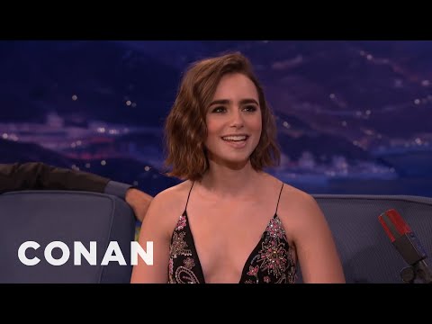 Lily Collins: I Want To Be A Master-Baker! | CONAN on TBS
